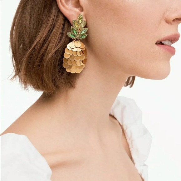 Kate spade by the pool pineapple statement earring - Picture 2 of 8